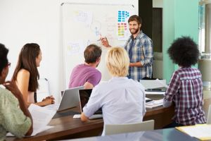 ... besprechen diese mit Kollegen.