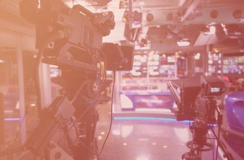 Fernsehkameras in Studio