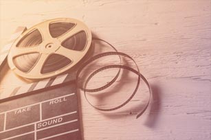 Filmrolle und -klappe